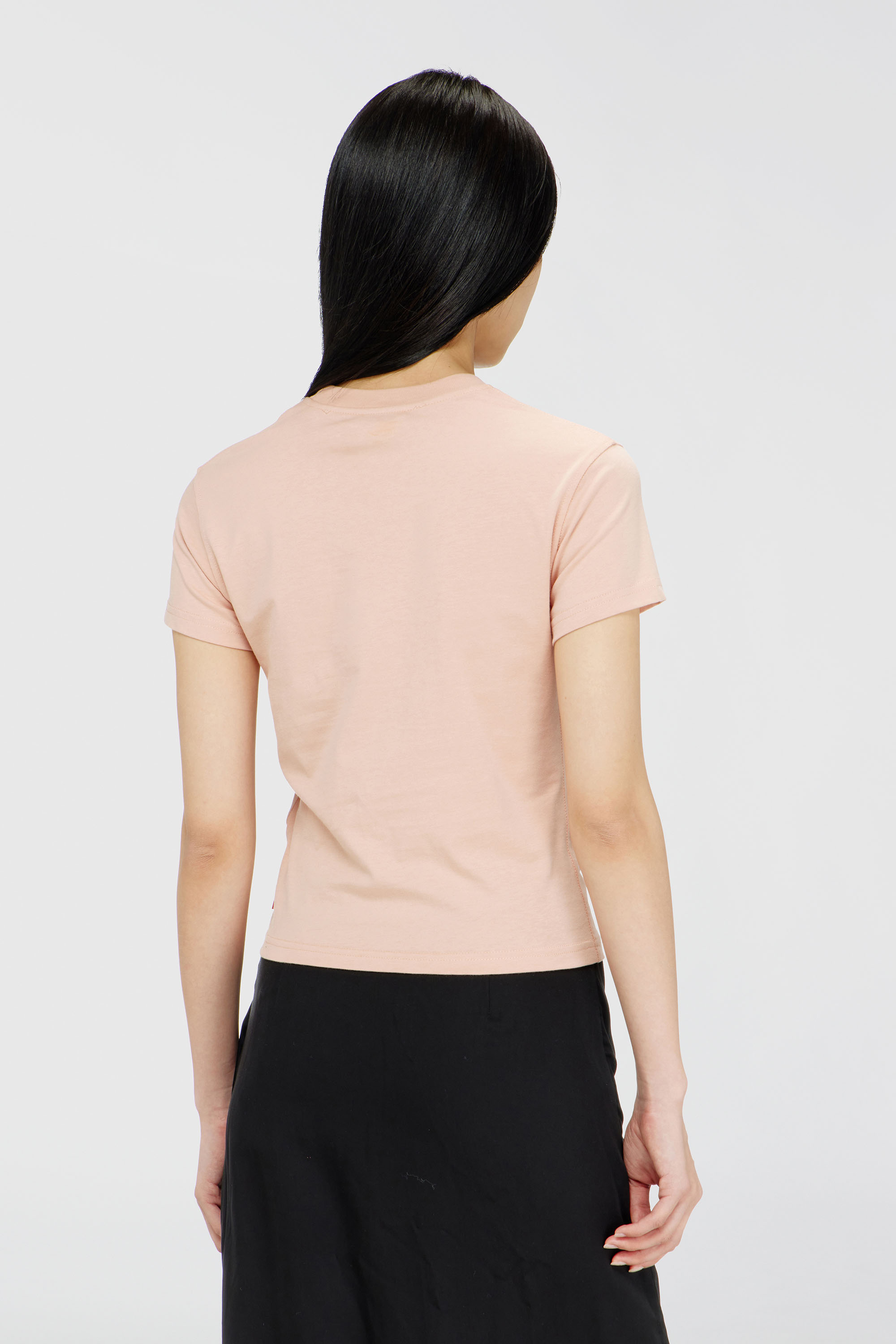 Diesel - T-ILA-AA4, Woman's T-shirt with logo print in Pink - 4