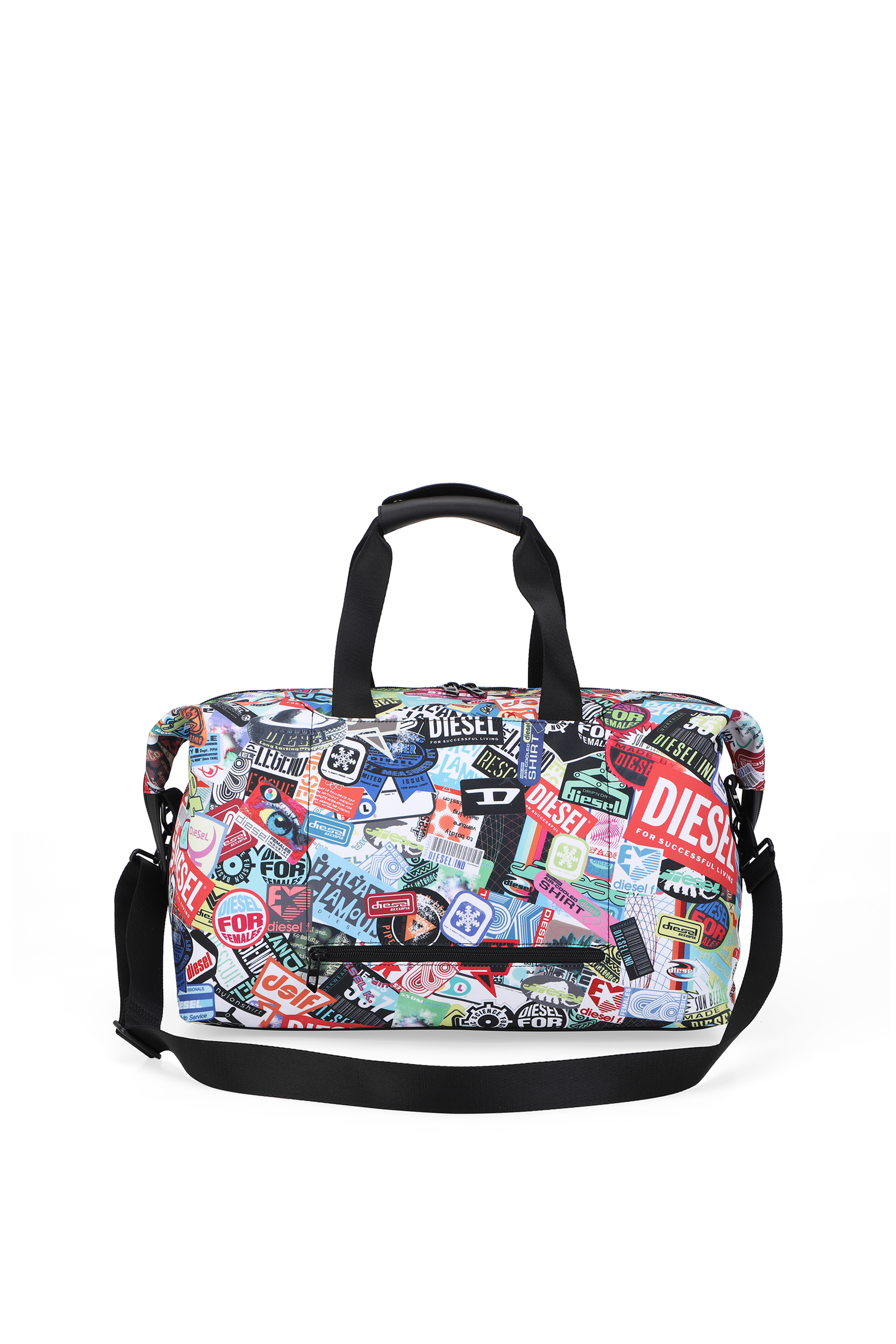 Diesel - DIESEL PC PRINTED DUFFLE-STICKERS- DSB00, Unisex's Pratical duffle bag with stickers in Multicolor - 3