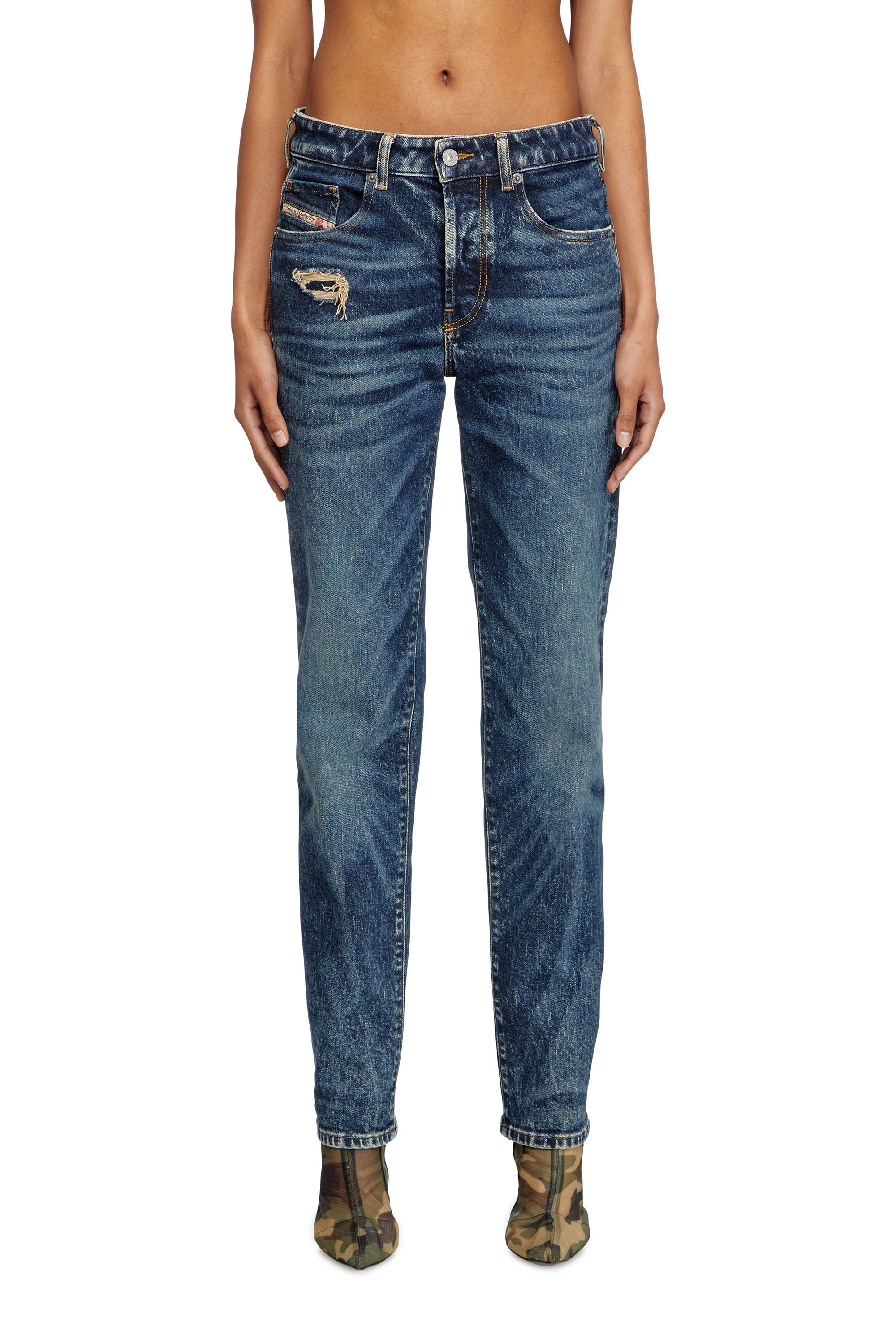 Diesel - Woman's Regular Jeans 1989 D-Mine 007Y3, Dark Blue - 1