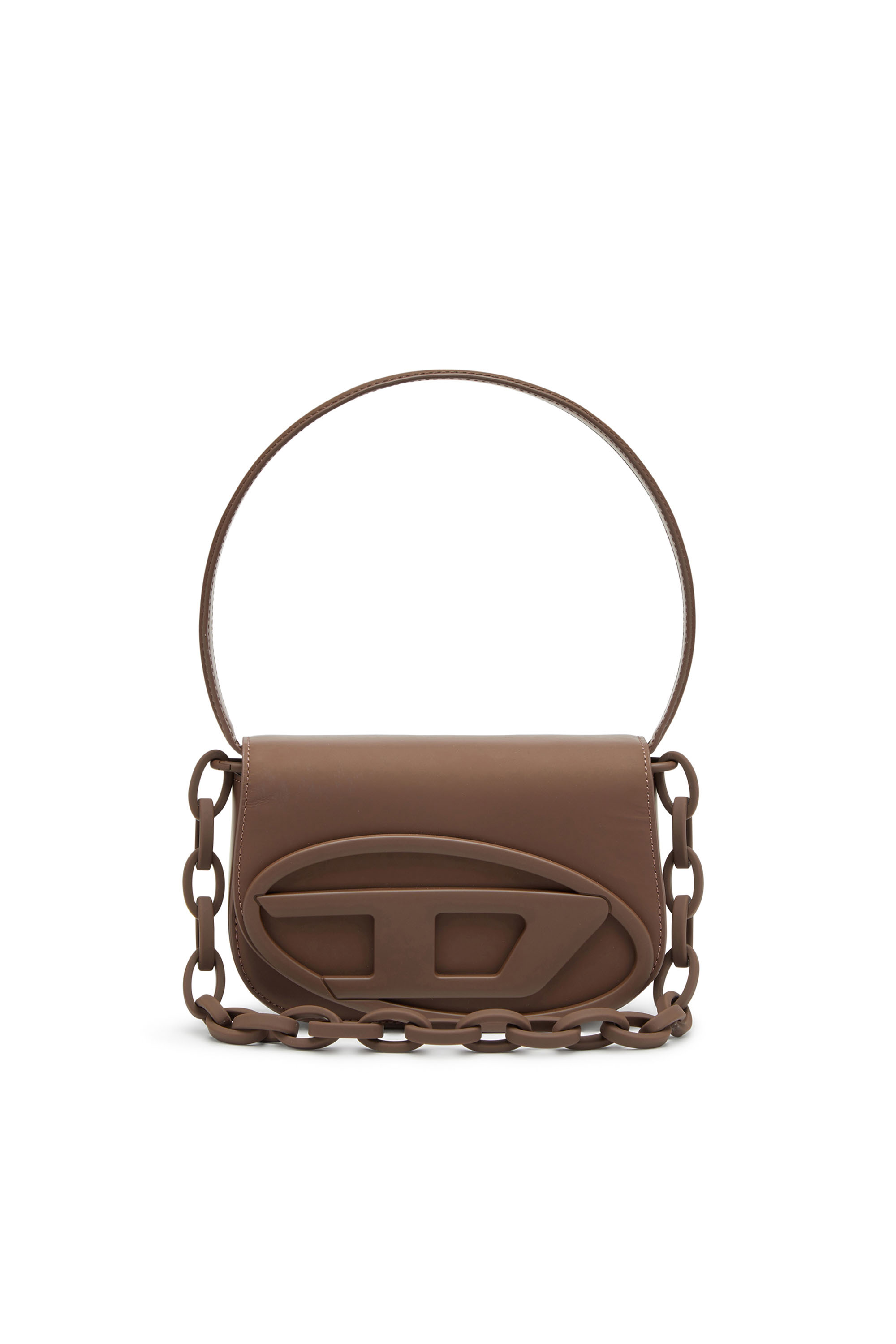 Diesel - 1DR, Woman's 1DR-Iconic shoulder bag in matte leather in Brown - 2