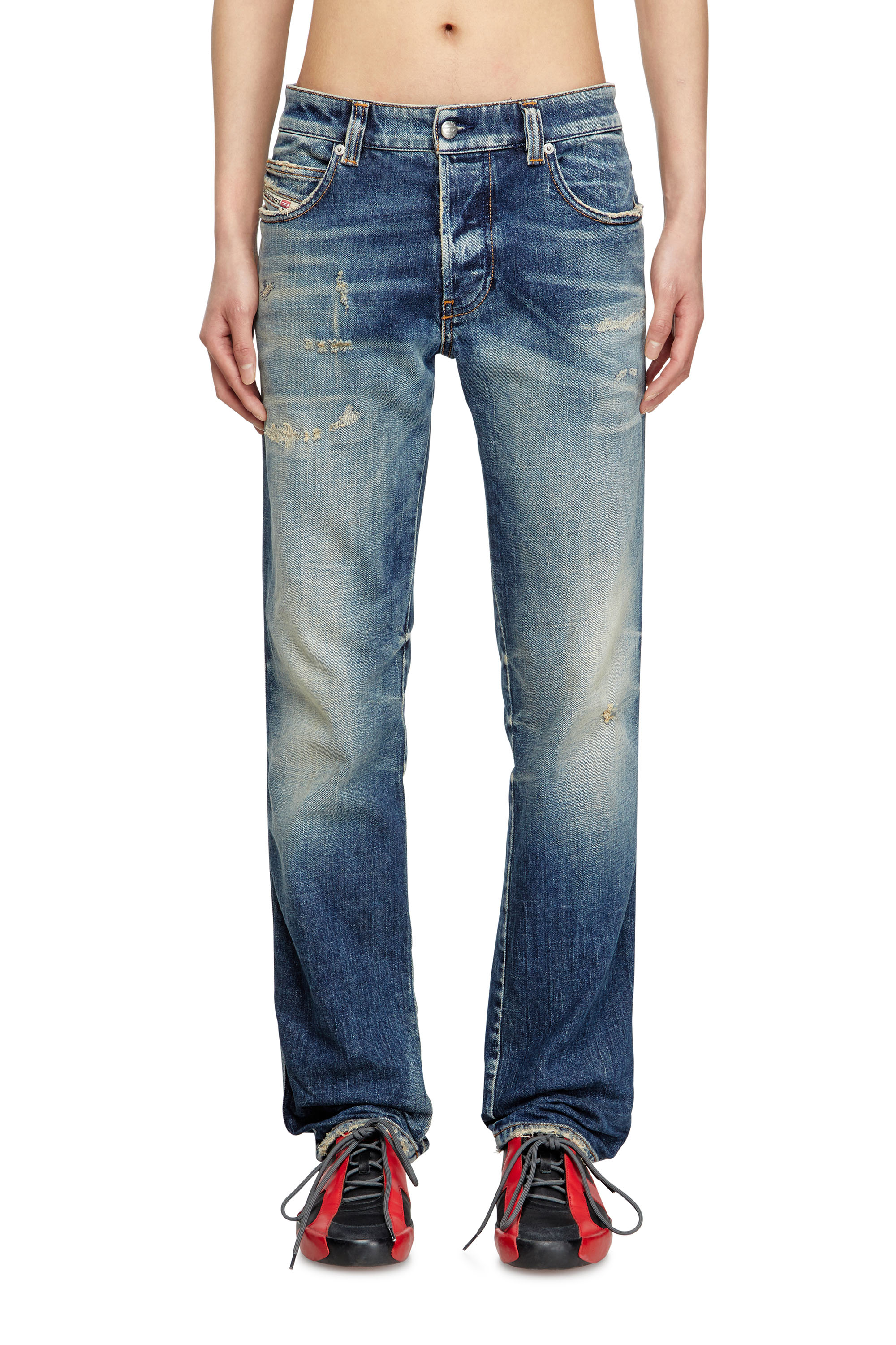 Diesel - Man's Slim Jeans 1993 D-Vyl 09M55, Dark Blue - 3