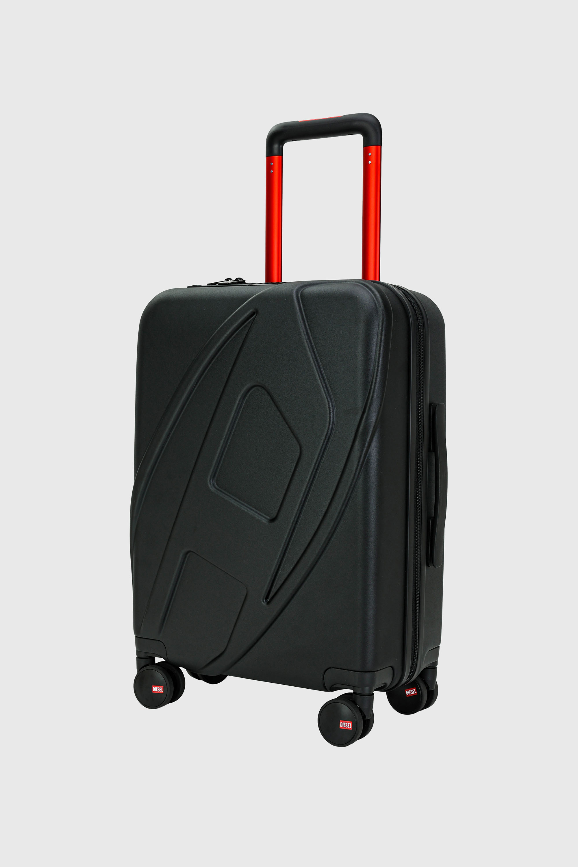 Diesel - LU0043 HARD LUGGAGE - DSL012, Unisex's Oval D suitcase size S in Black - 2