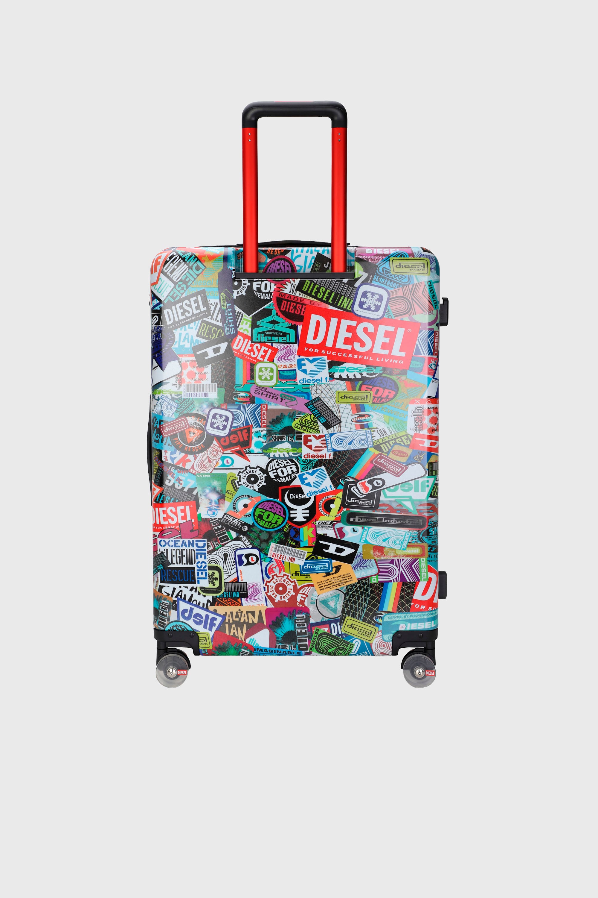 Diesel - DIESEL PC PRINTED TROLLEY-STICKERS- DSL0, Unisex's Sticker style suitcase size L in Multicolor - 2