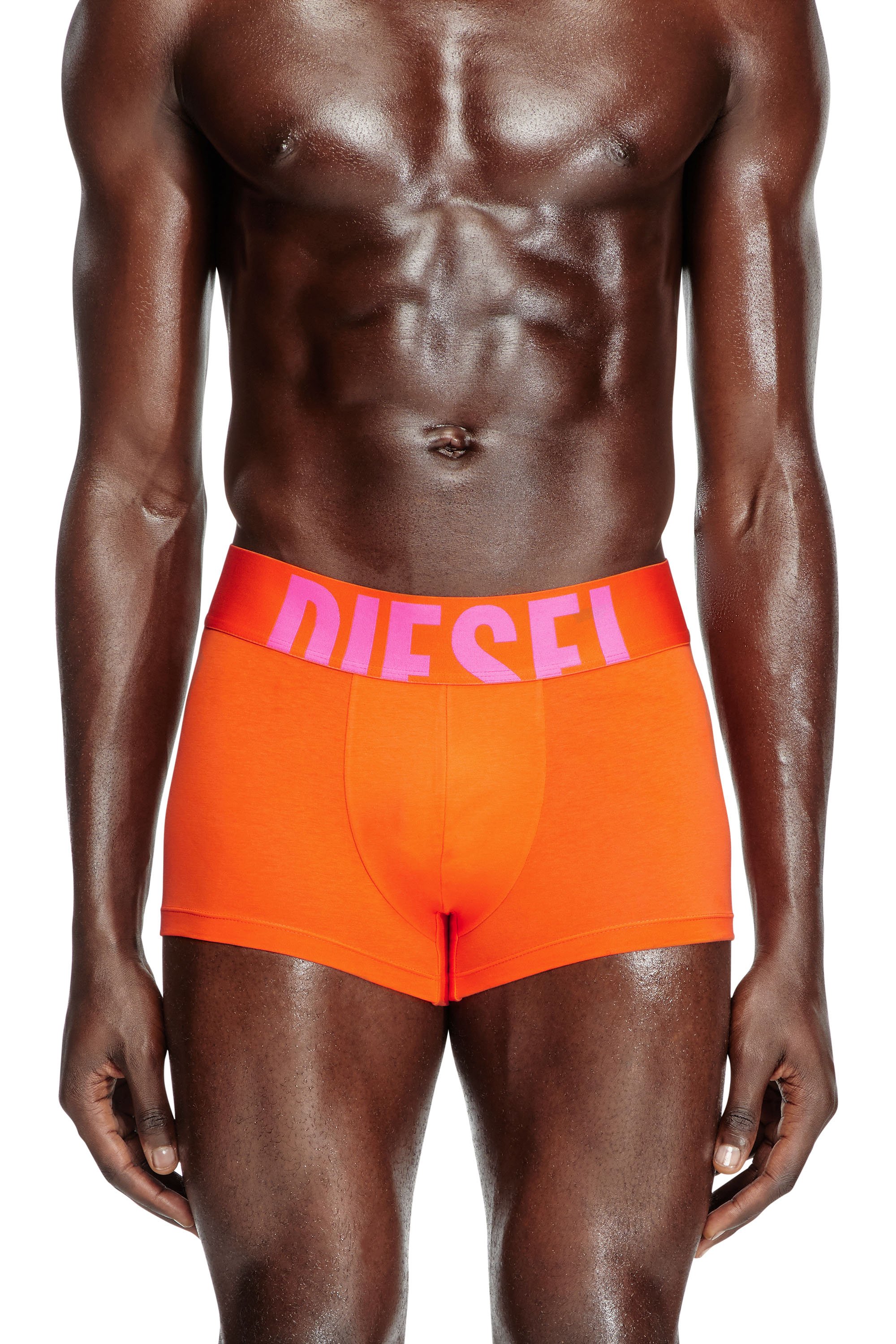 Diesel - UMBX-DAMIENTHREEPACK-5.5EL, Man's Three-pack boxer briefs in stretch cotton in Orange/Grey - 2