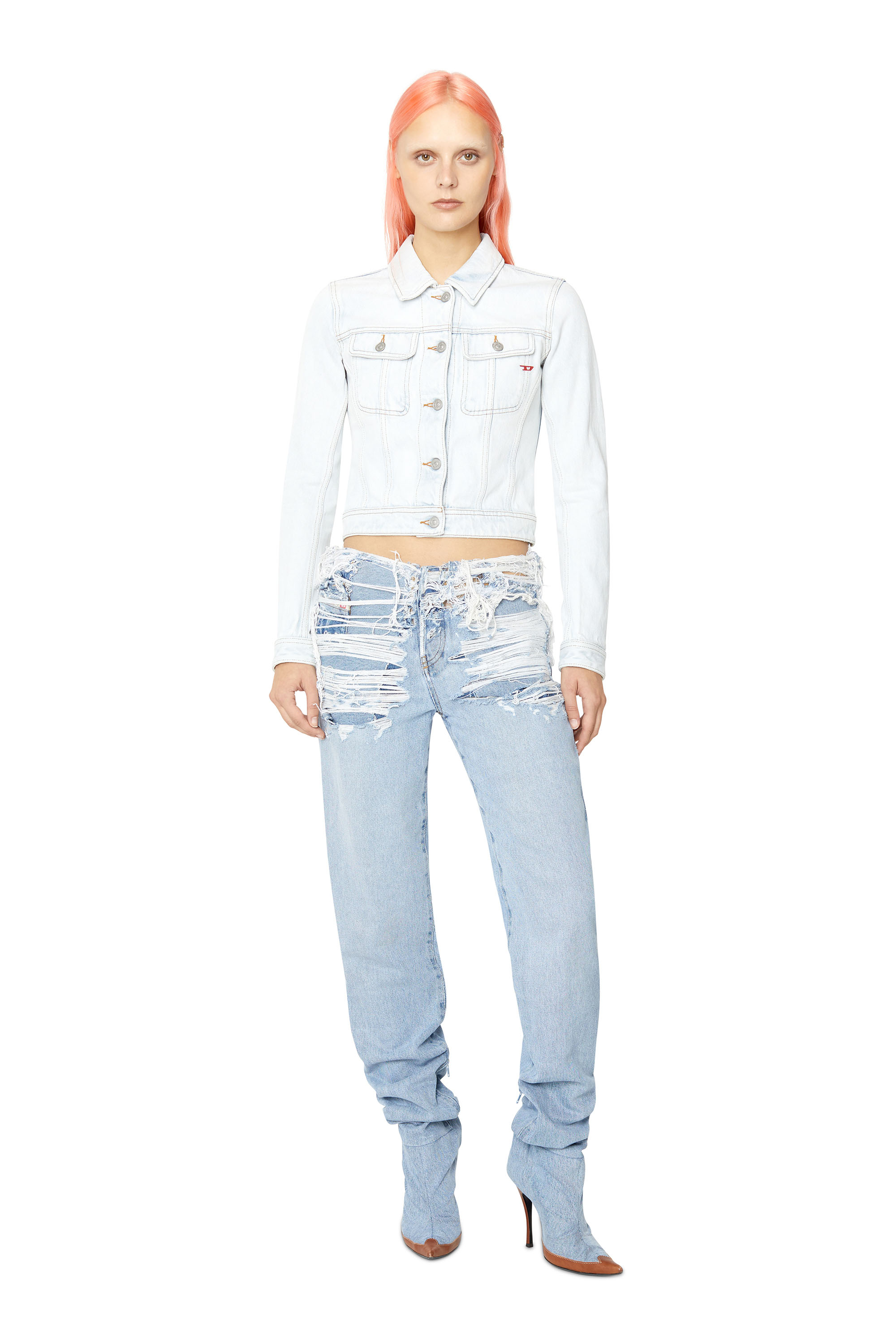 Diesel - Straight Jeans 1956 D-Tulip 007N7, Light Blue - Image 5