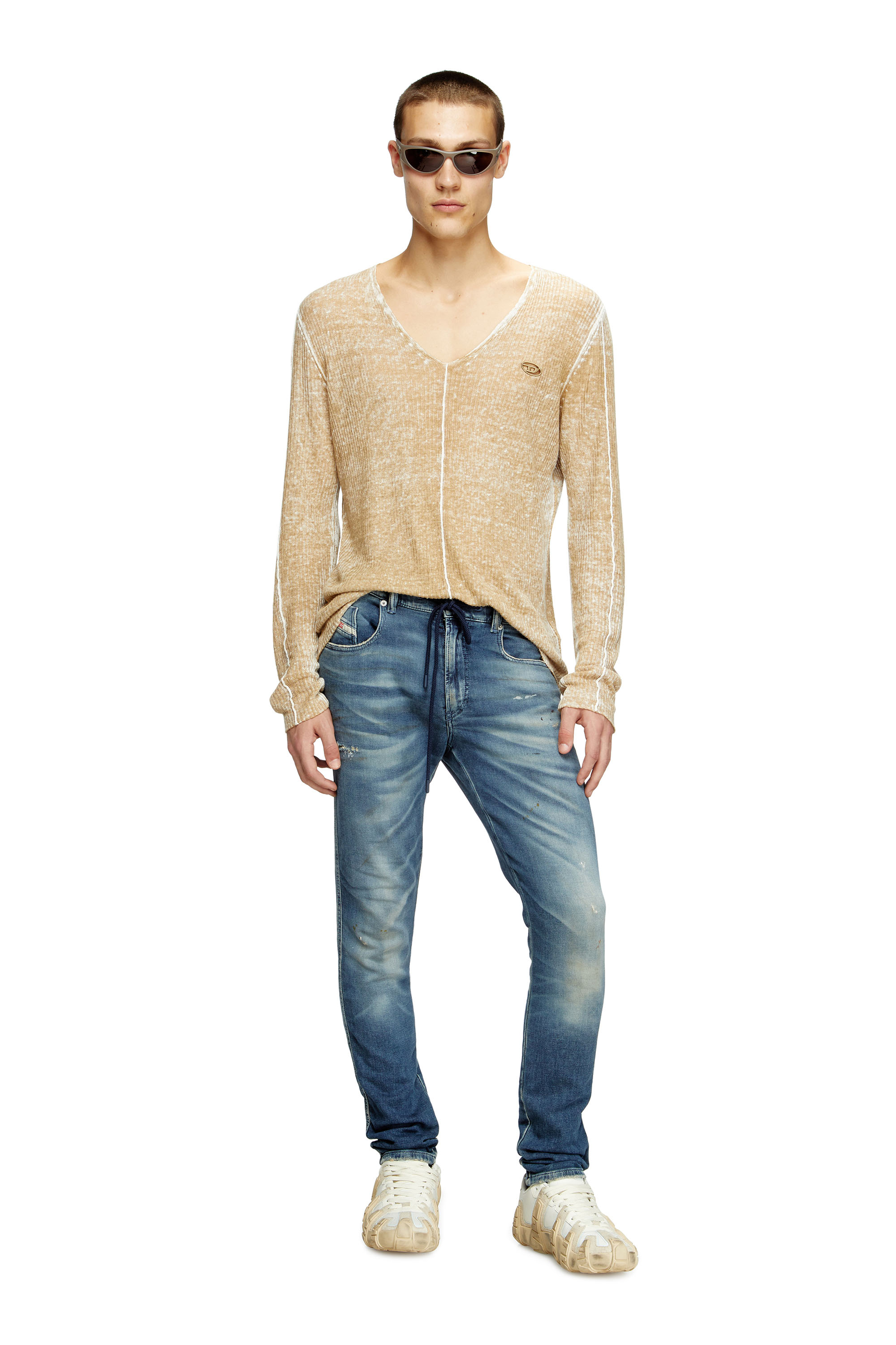 Diesel - Man's Slim 2062 D-Strukt Joggjeans® 068RY, Dark Blue - 1