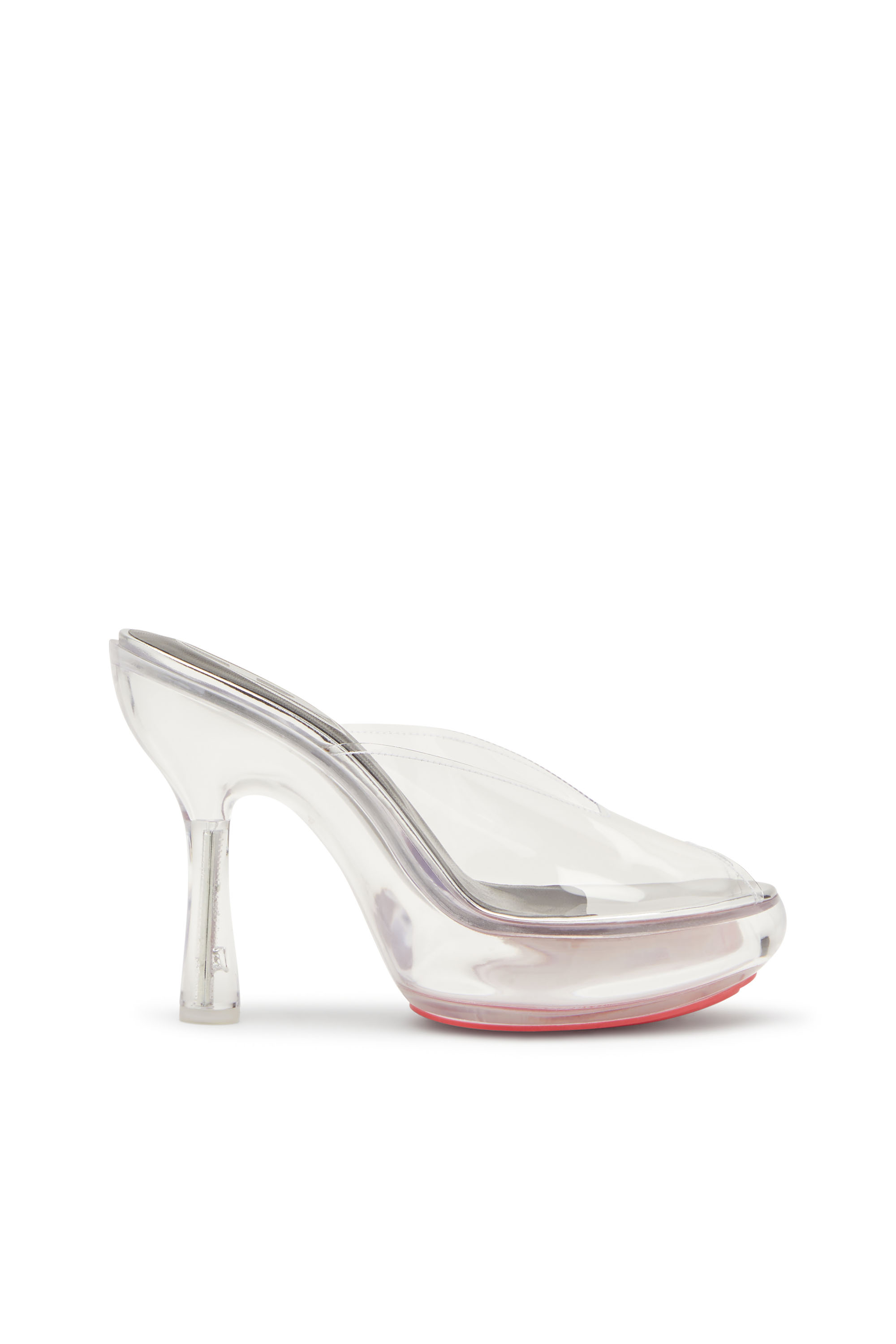 D-LAKE PLATFORM SDL, White Diesel - D-LAKE PLATFORM SDL, Woman's D-Lake-Platform mules in TPU and acetate in White - 1