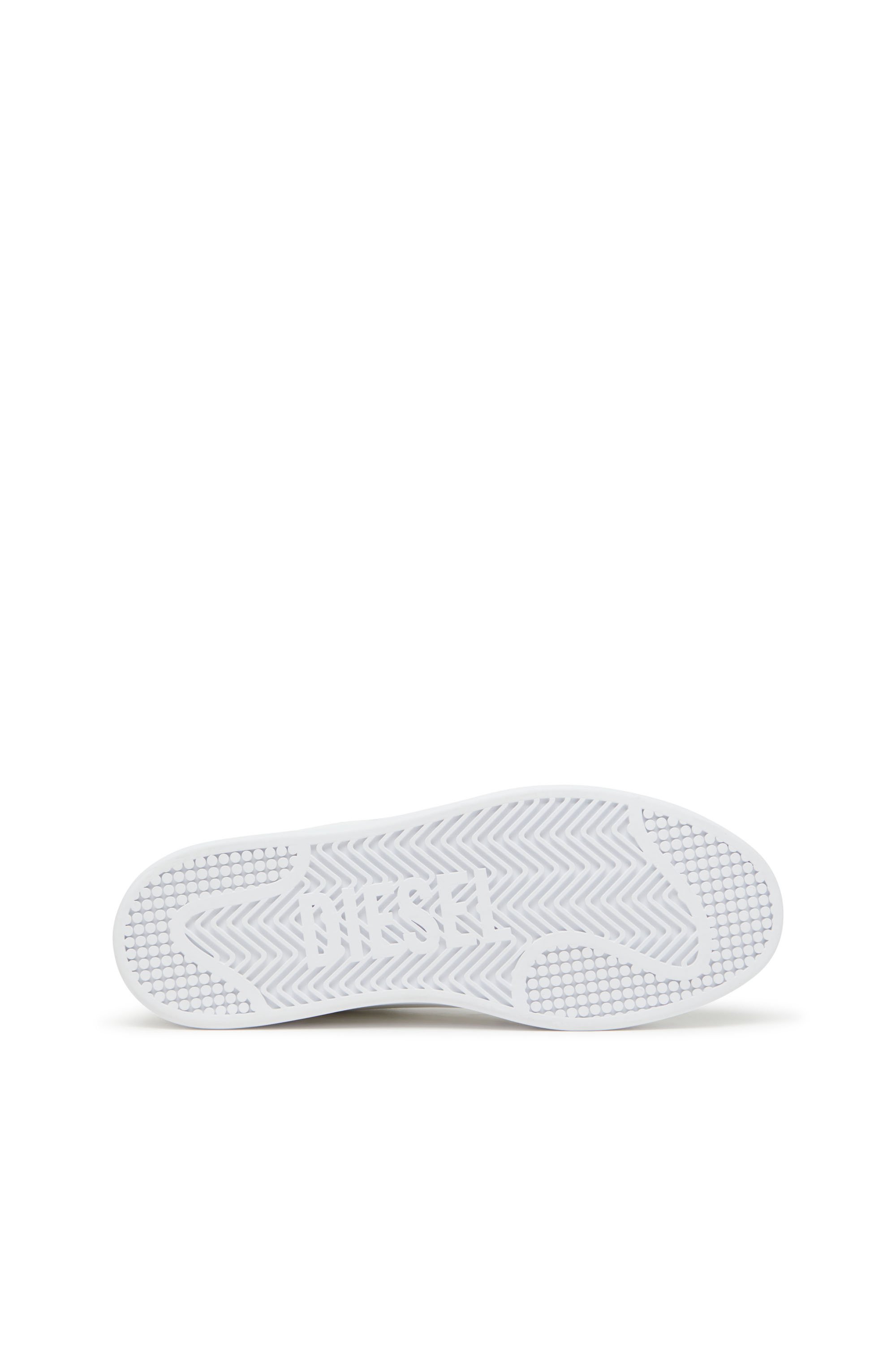 Diesel - S-DAKOTA LOW W, Woman's Leather sneakers with perforated logo in White - 4