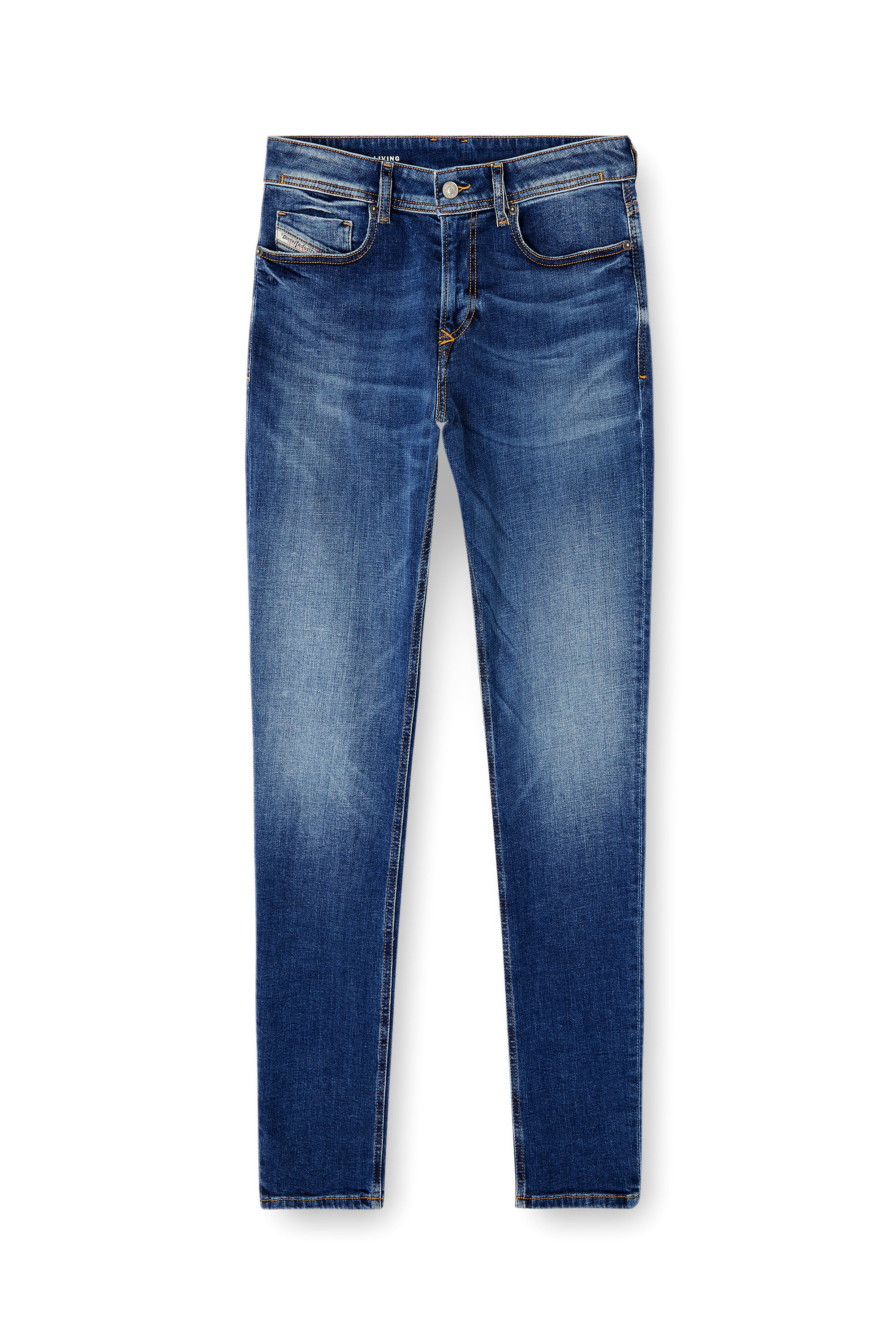 Diesel - Man's Skinny Jeans 1979 Sleenker 09J33, Medium blue - 3