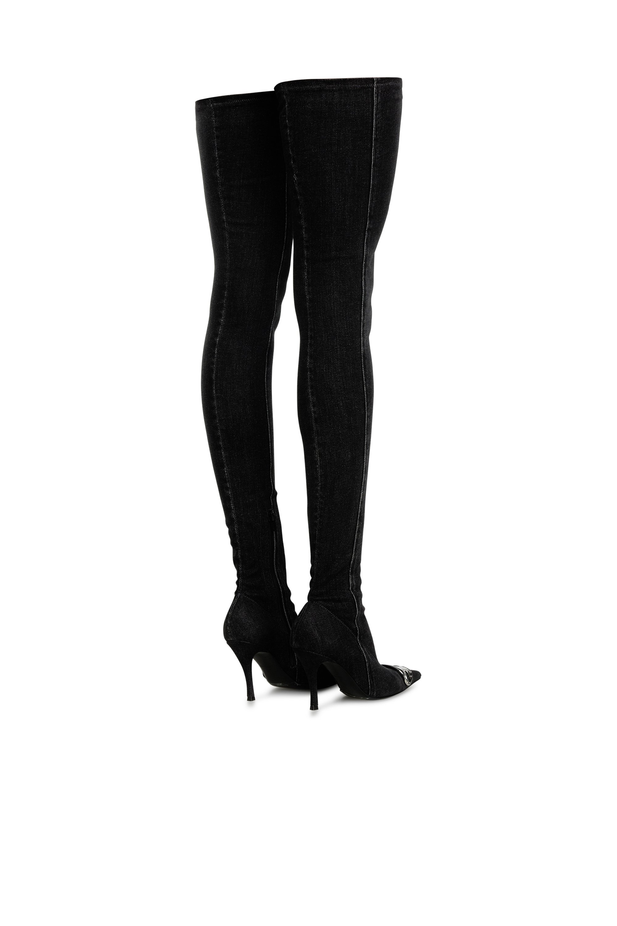 Diesel - D-VENUS TBT D, Woman's Over the knee boot in Black - 3