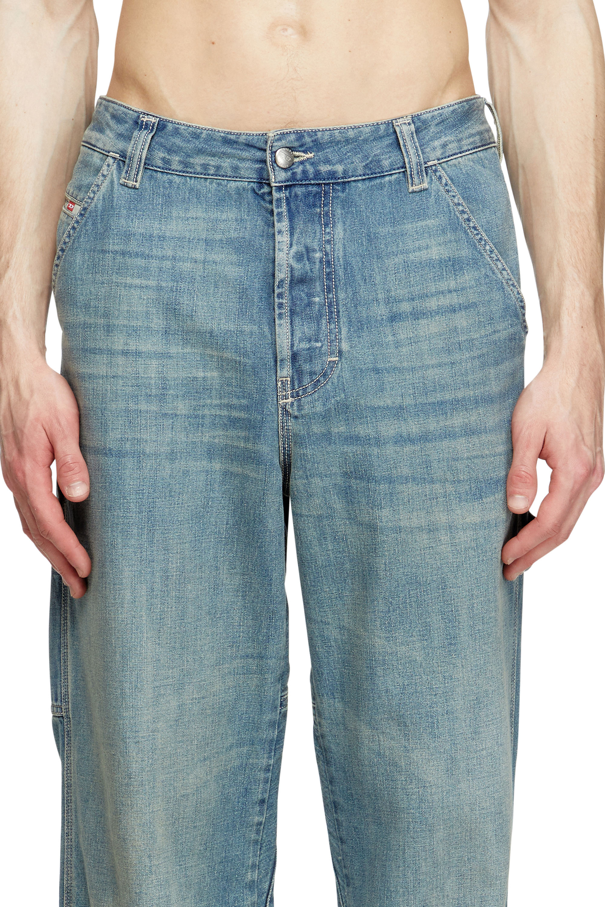 Diesel - Man's Relaxed Jeans D-Livery 068SK, Light Blue - 4