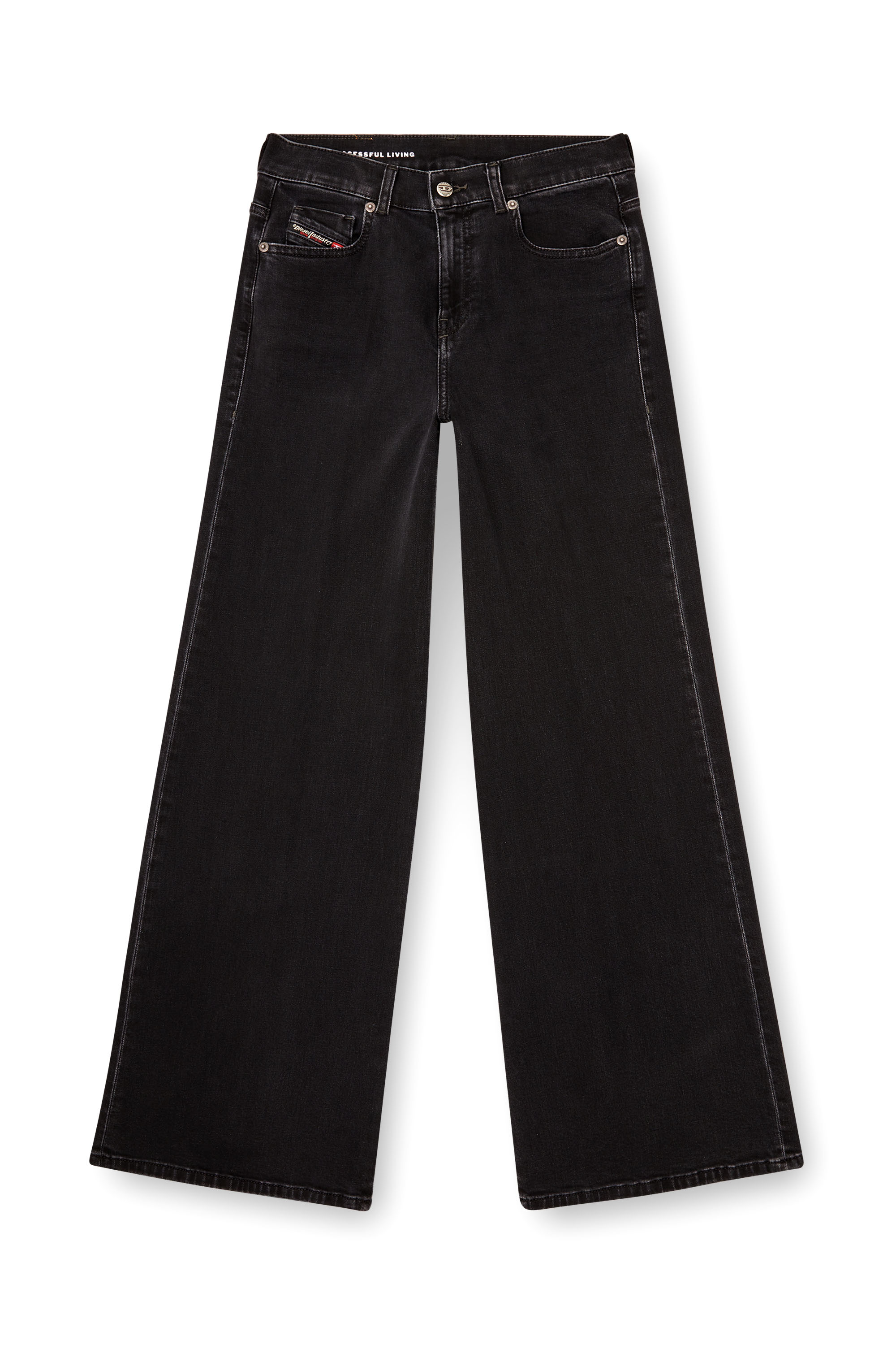 Diesel - Woman's Flare Jeans 1978 D-Akemi 09M69, Black/Dark grey - 2