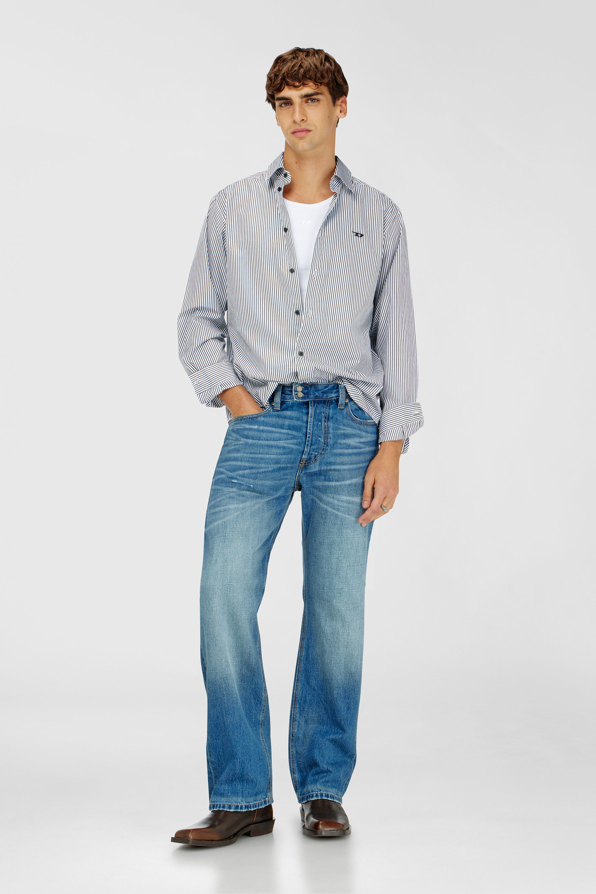 Diesel - Man's Relaxed Jeans 1980 D-Eeper 0DLDC, Medium blue - 2