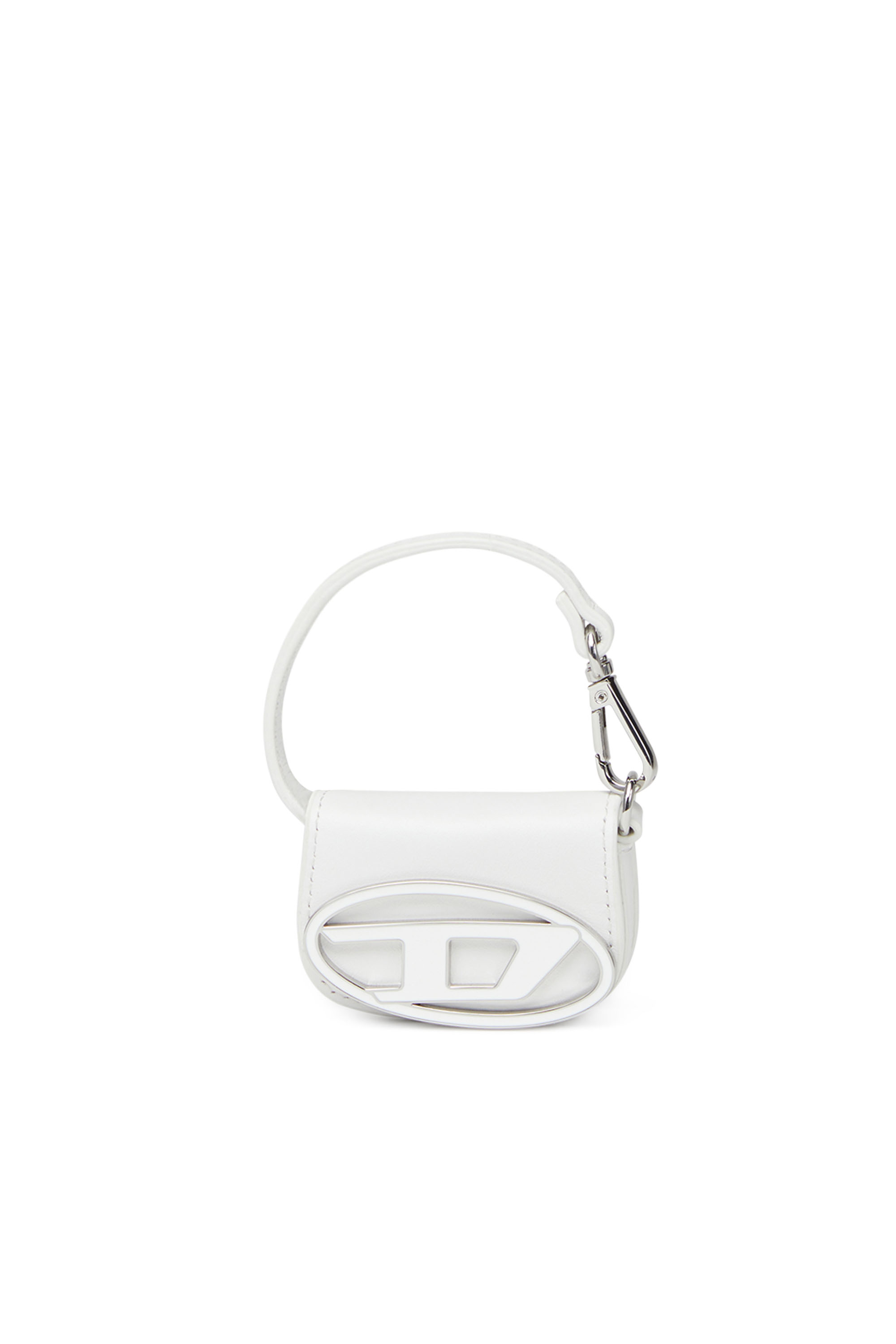 Diesel - 1DR MICRO, Woman's Leather bag charm in White - 1