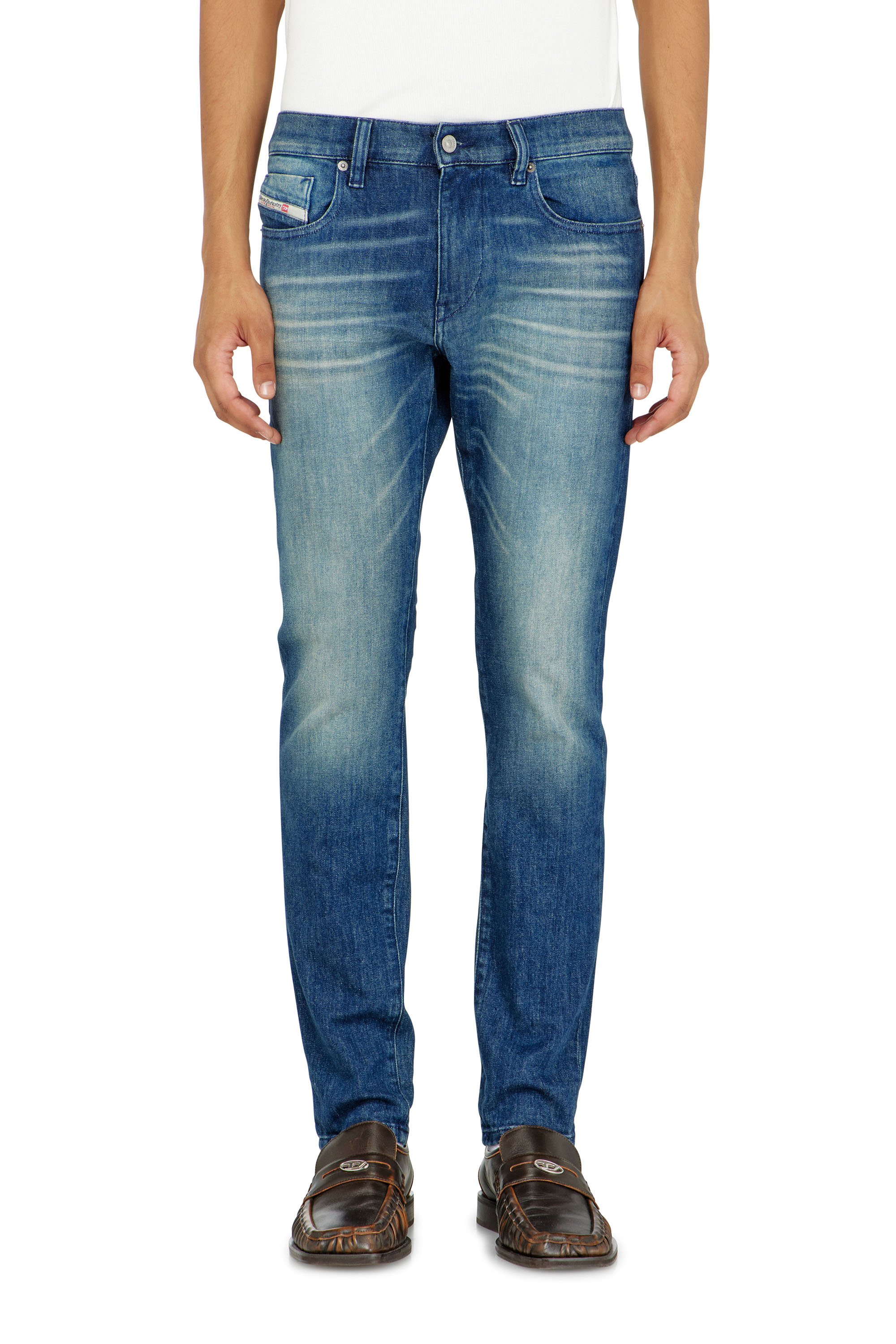 Diesel - Man's Slim Jeans 2019 D-Strukt 0KBBR, Dark Blue - 4