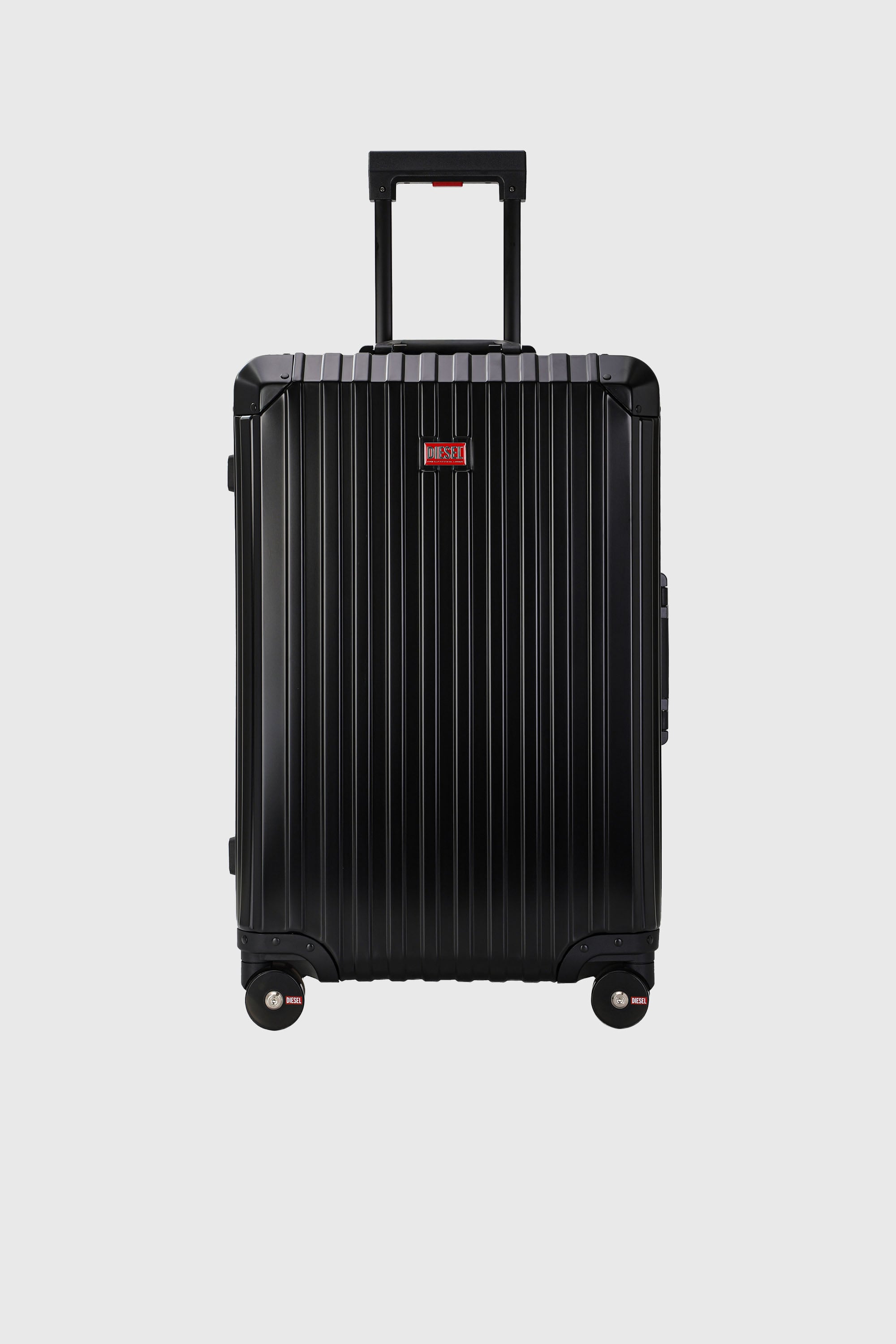 Diesel - DIESEL ALUMINUM TROLLEY- DSL002, Unisex's Aluminum suitcase size M in Black - 1