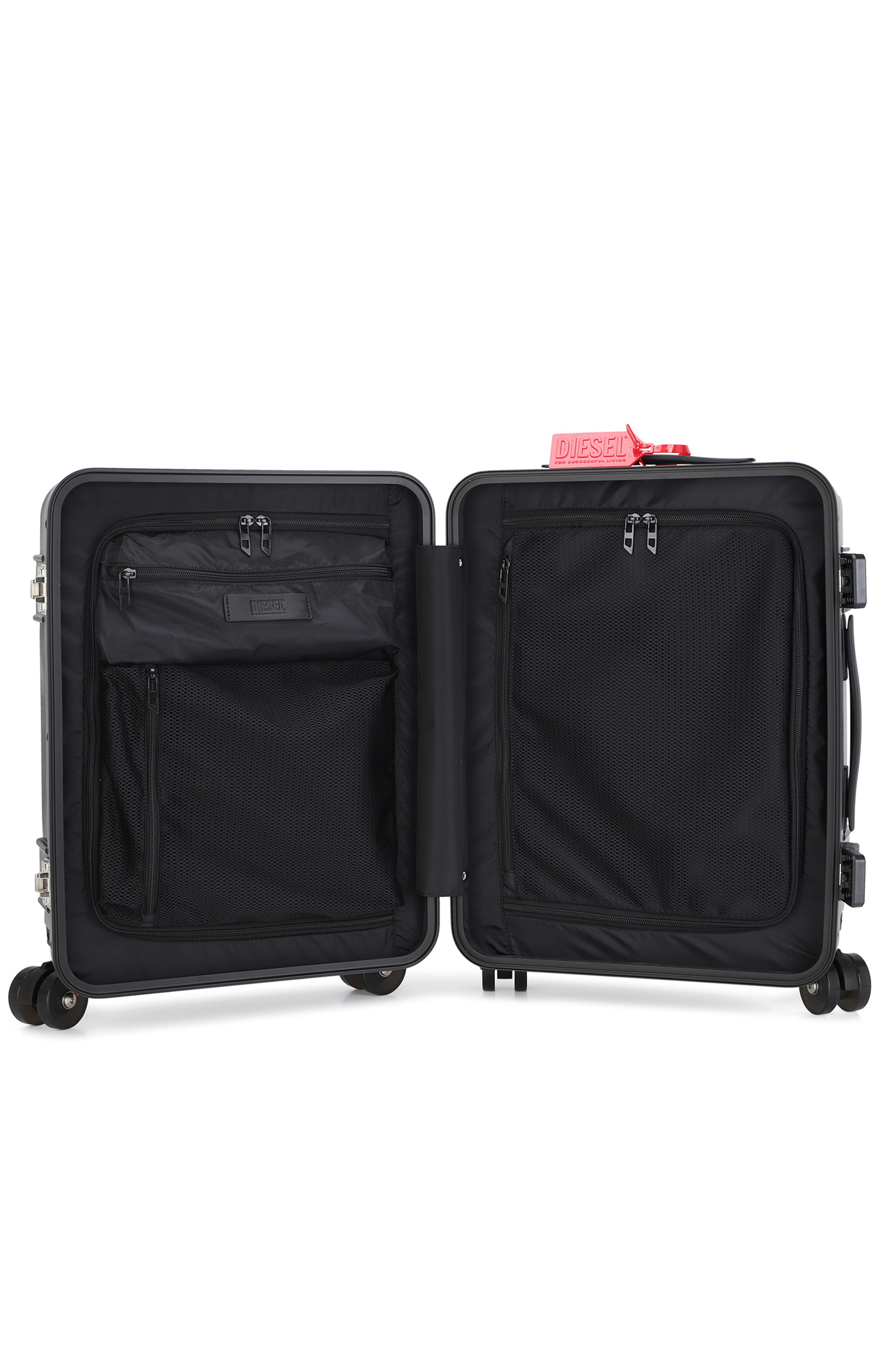 Diesel - DIESEL PC STRONG IMAGE TROLLEY- DSL003, Unisex's Rugged suitcase size S in Black - 3