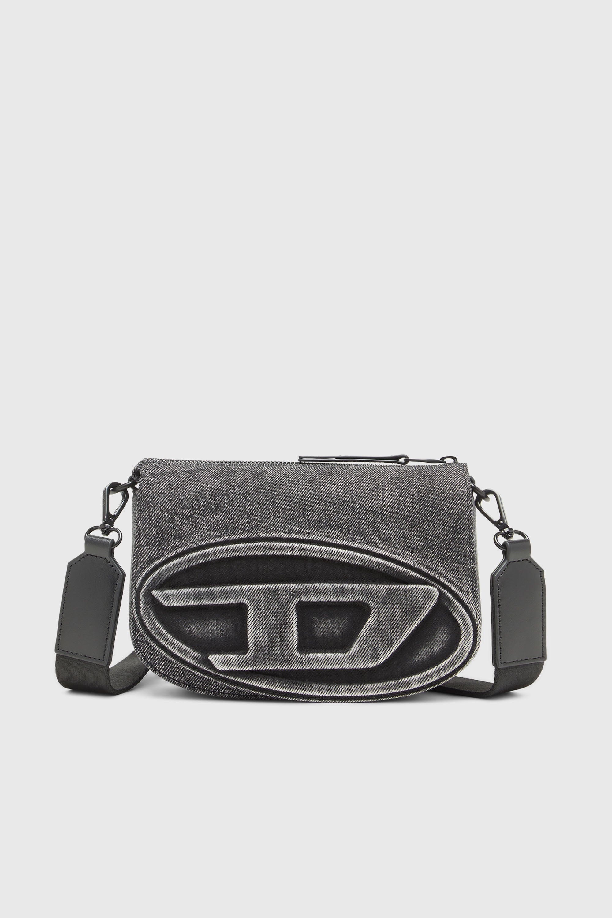 Diesel - 1DR CAMERA BAG, Unisex's 1DR-Camera bag in washed denim in Grey Jeans - 1
