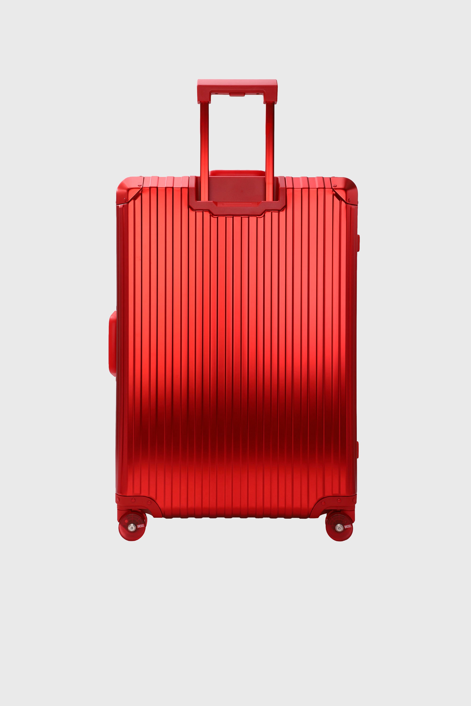 Diesel - DIESEL ALUMINUM TROLLEY- DSL002, Unisex's Aluminum suitcase size L in Red - 2
