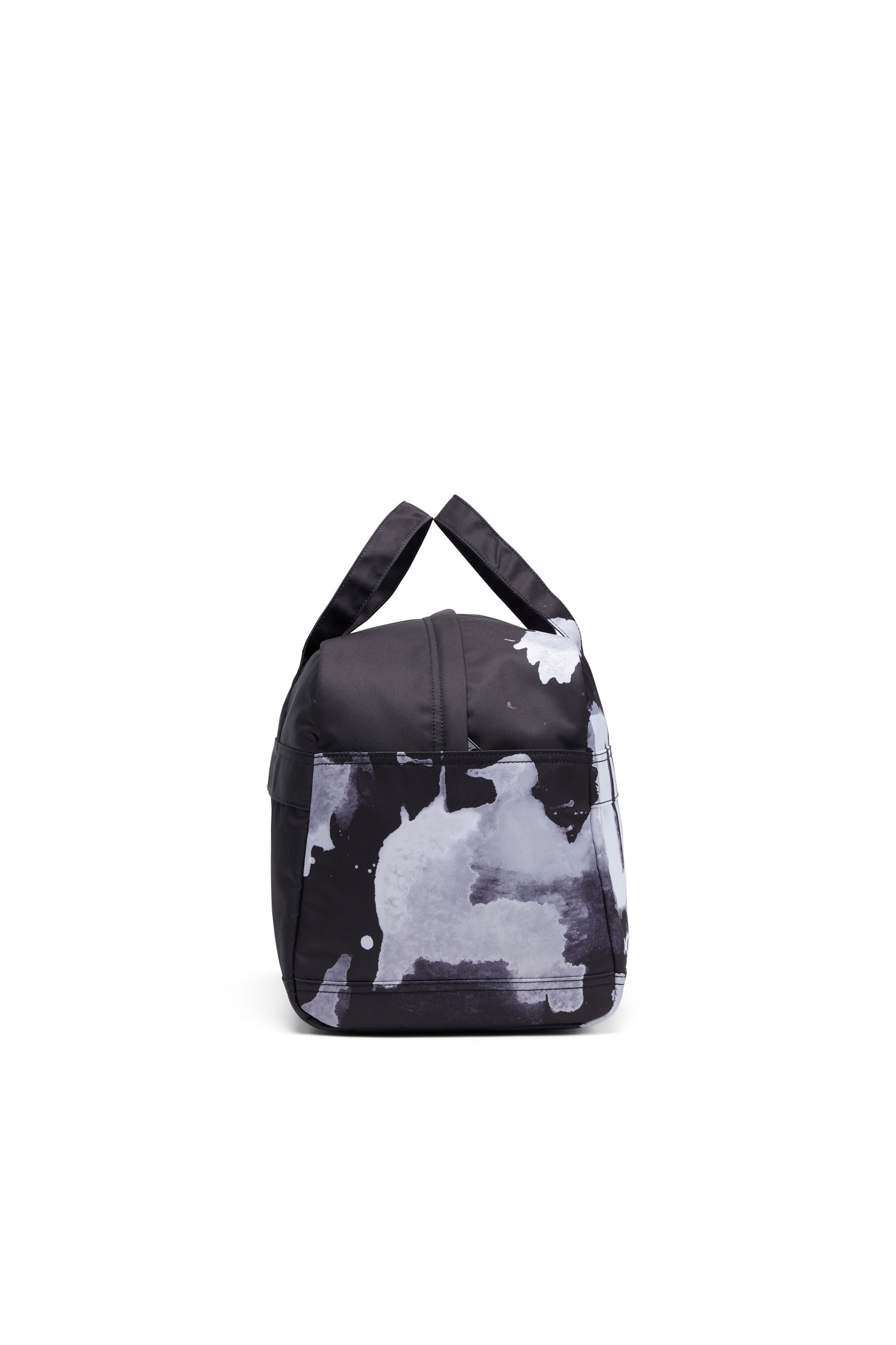 Diesel - RAVE DUFFLE L X, Man Rave-Duffle bag with bleeding logo print in Black - Image 3
