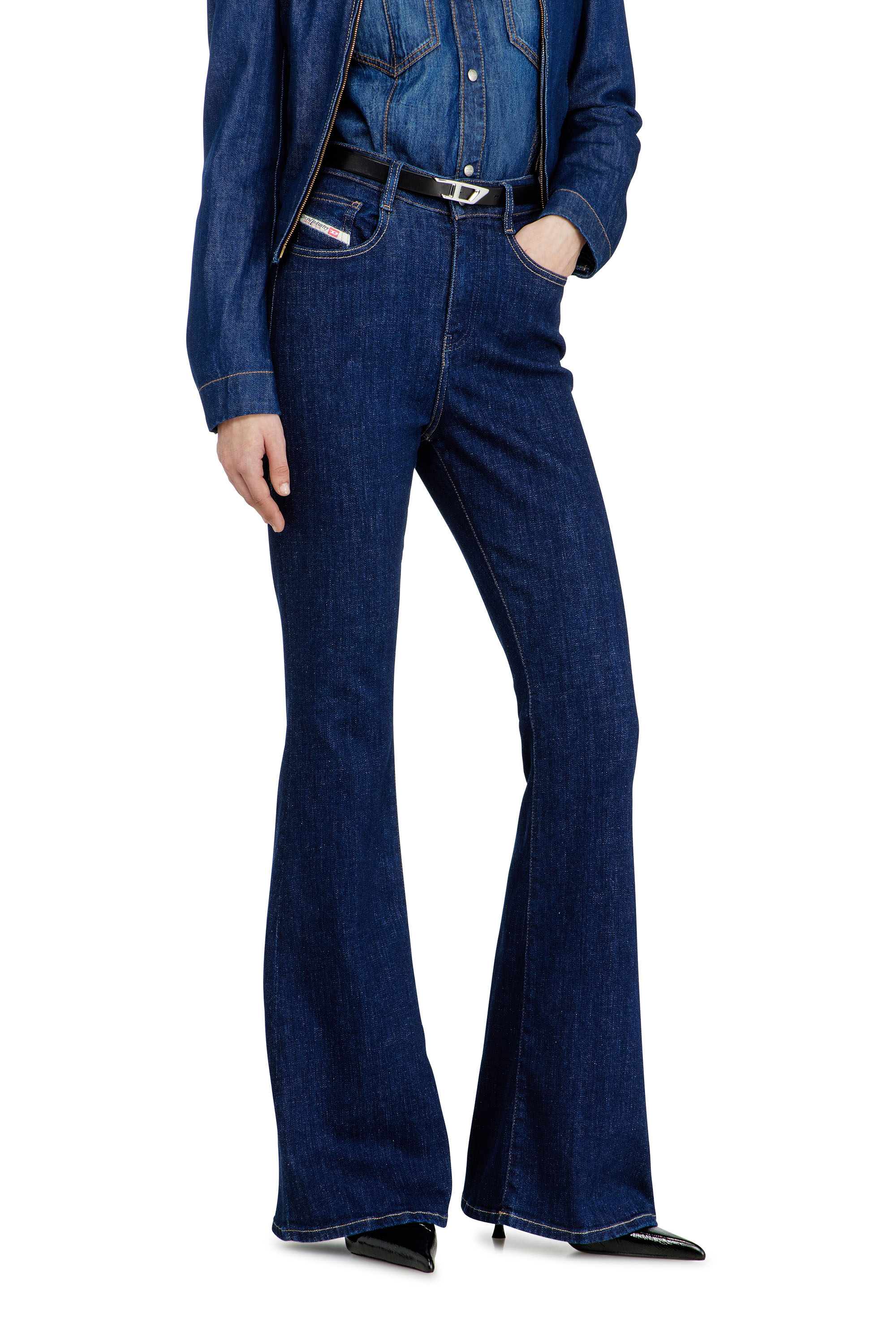 Diesel - Woman's Bootcut Jeans 1973 D-Partt 09Q03, Dark Blue - 4