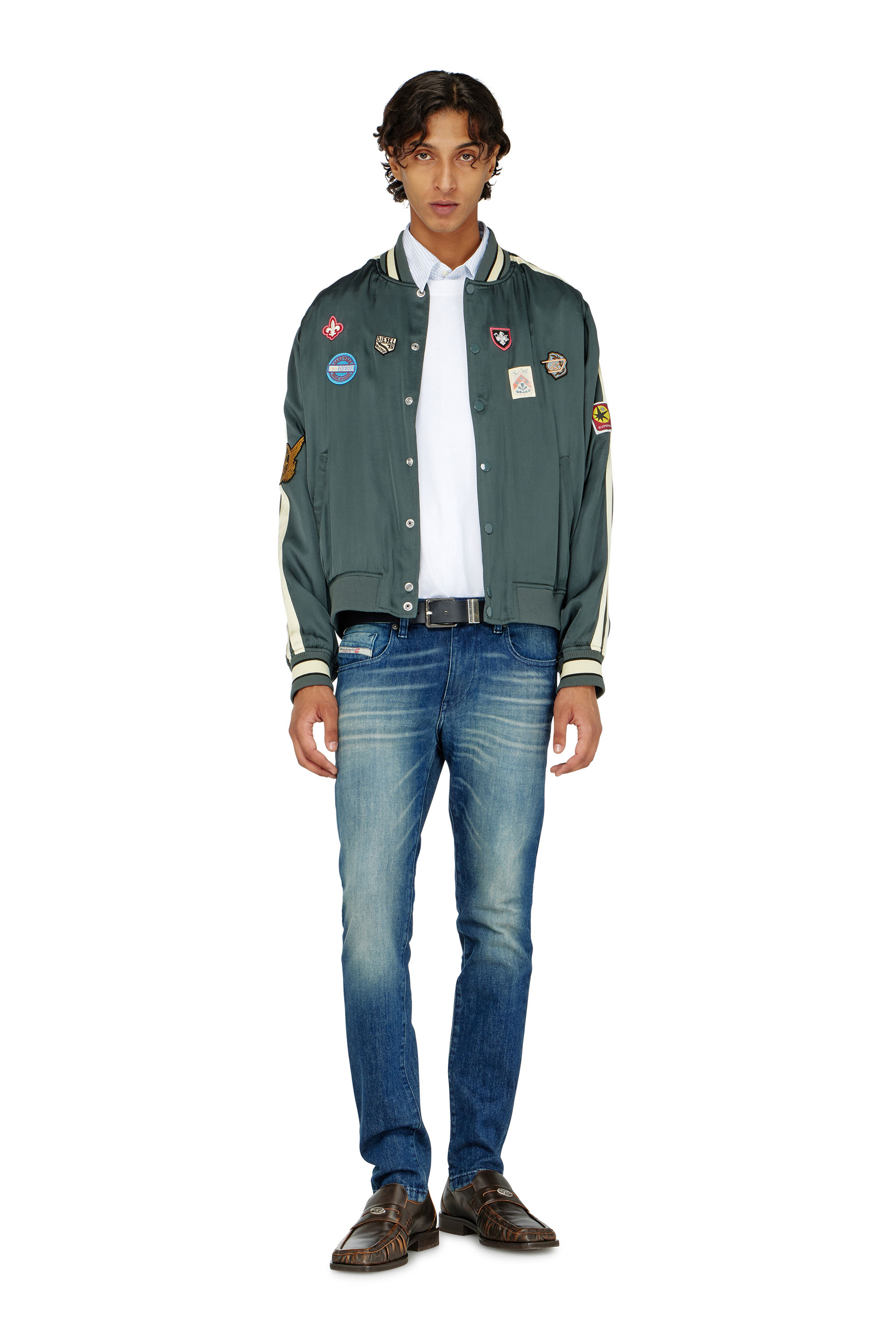Diesel - Man's Slim Jeans 2019 D-Strukt 0KBBR, Dark Blue - 1