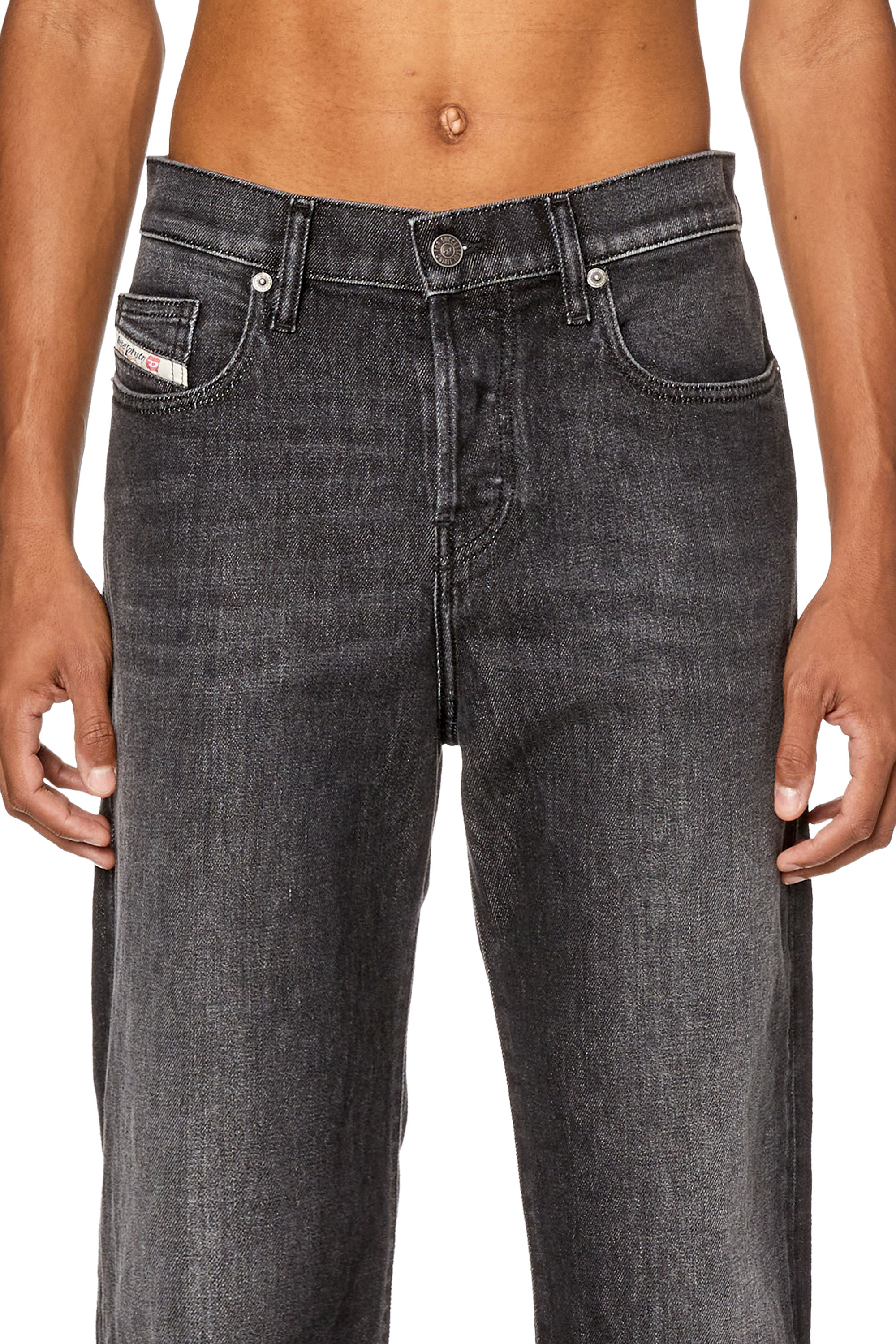 Diesel - Straight Jeans 2020 D-Viker 09F75, Black/Dark grey - Image 3