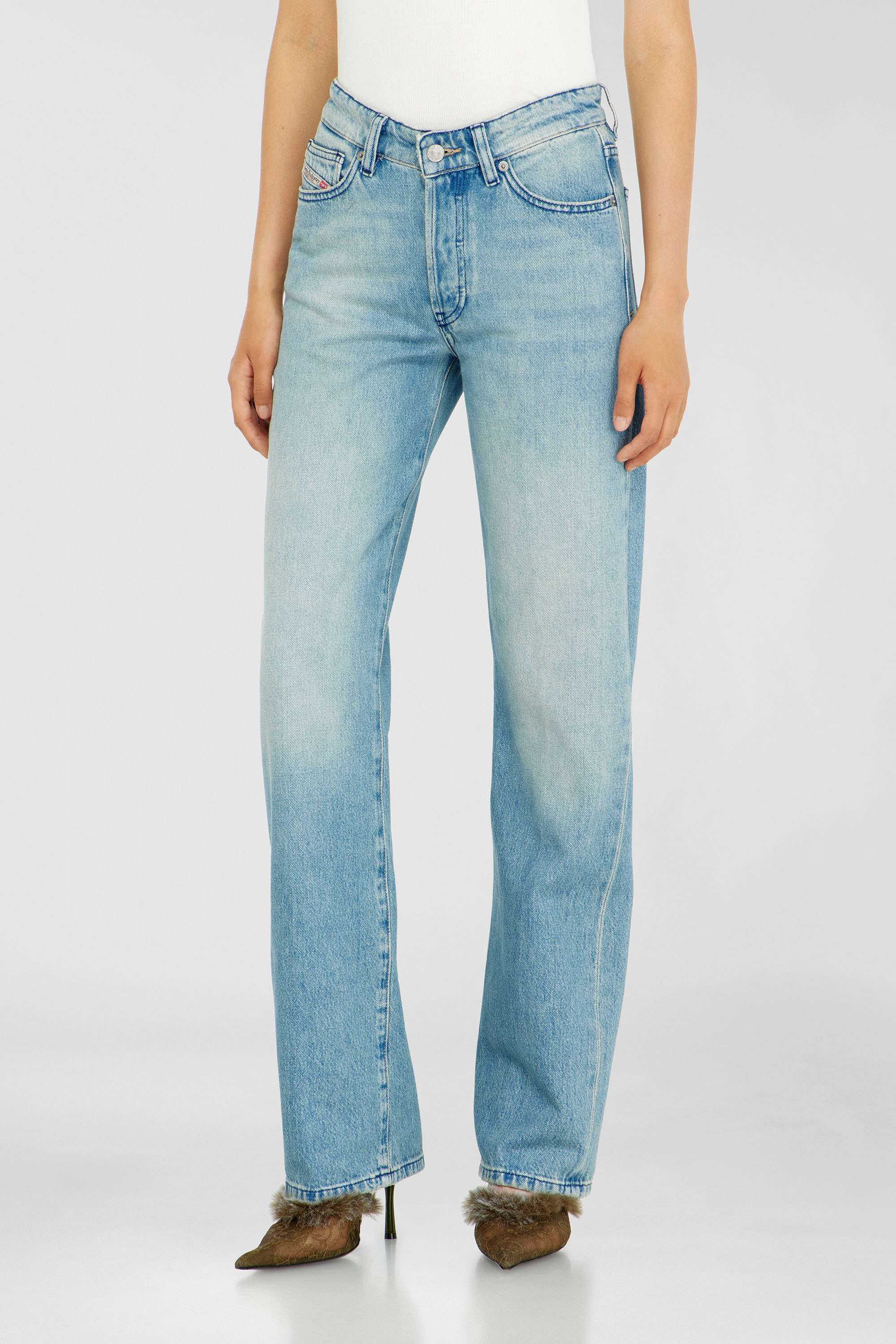 Diesel - Woman's Regular Jeans 1971 D-Sent 0BEBF, Light Blue - 1