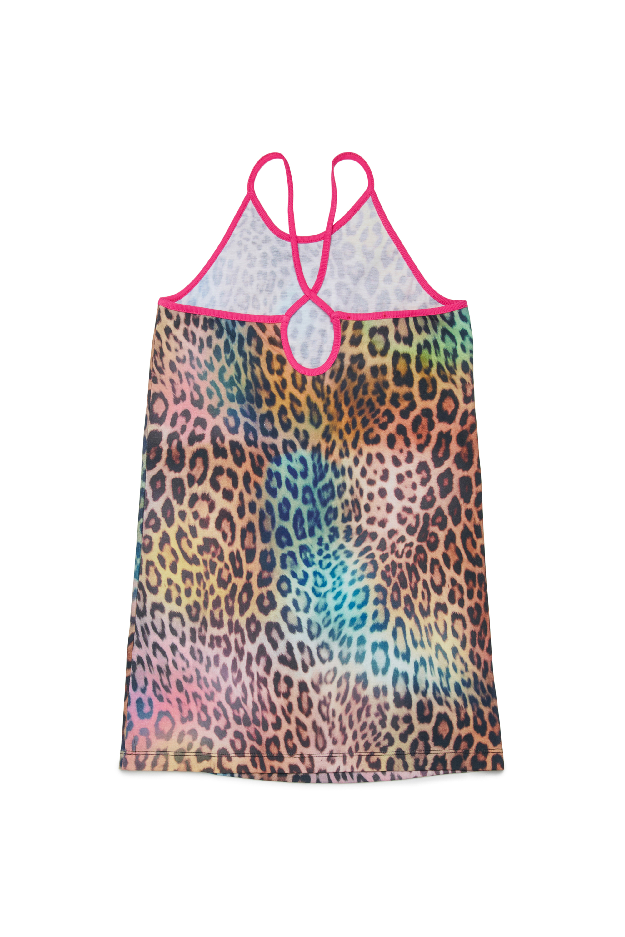 Diesel - MCUPLY, Woman's Beach dress with multicolour animal print in Brown/Pink - 2