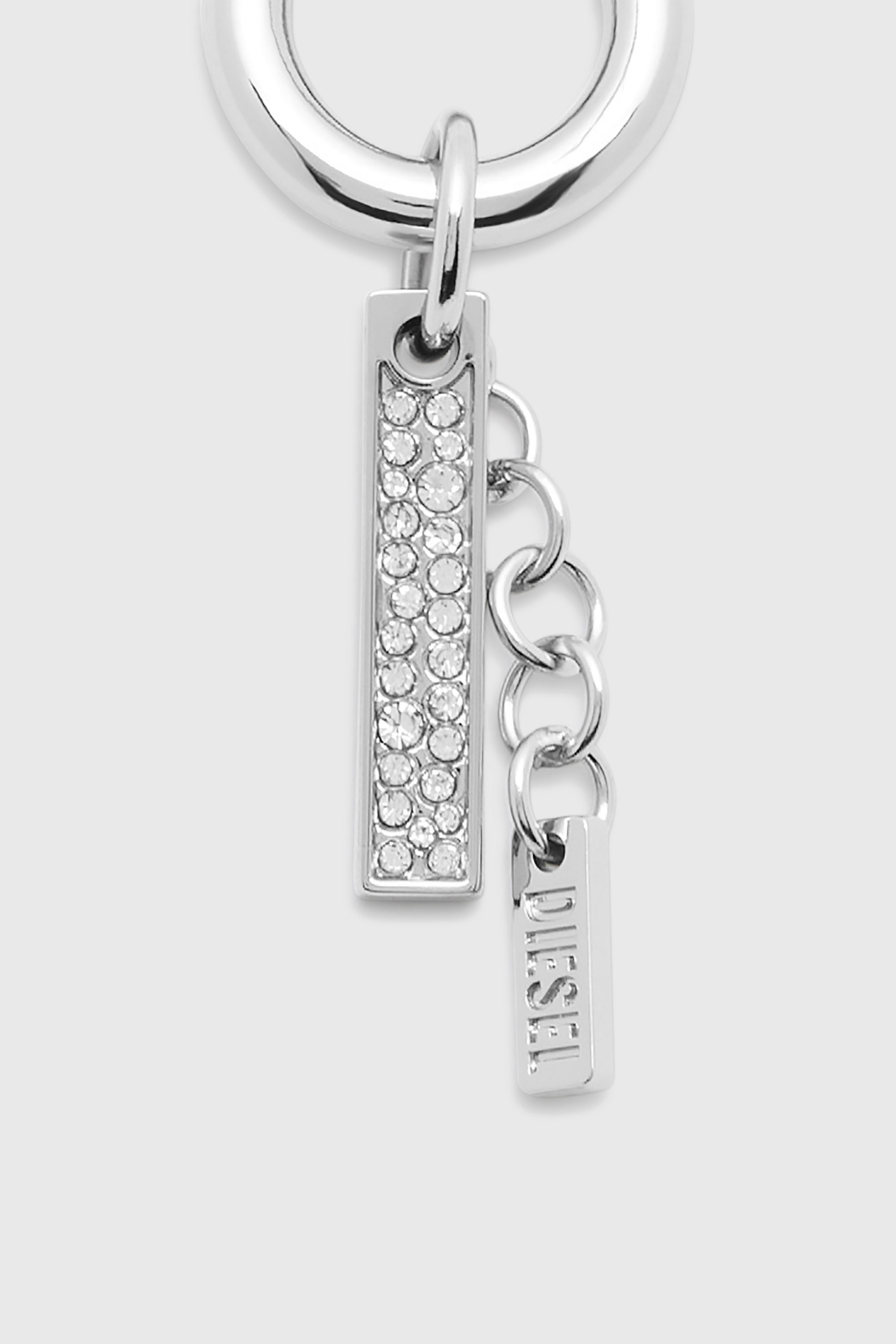 Diesel - CHARM-I, Unisex's Charm with rhinestone pendant in Silver - 2